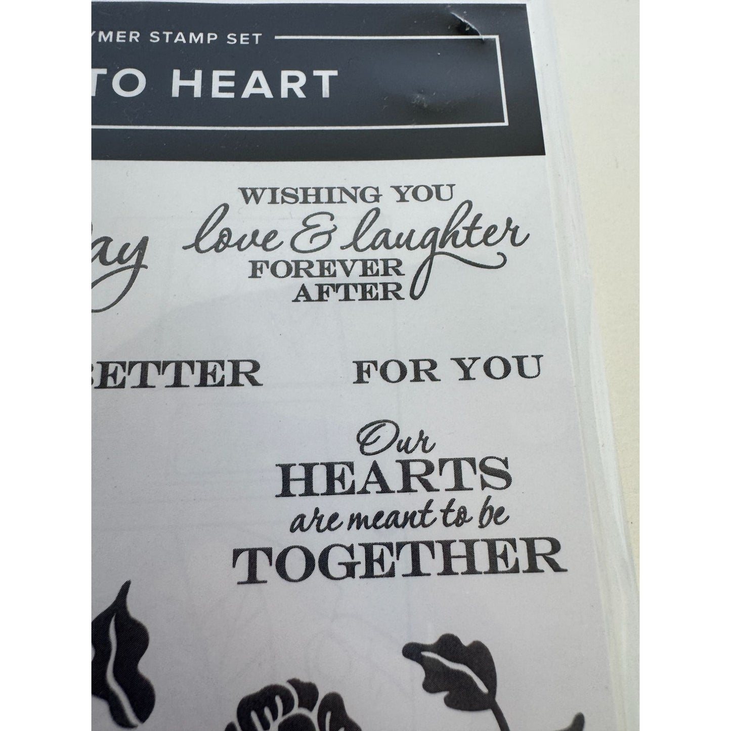 Stampin Up Photopolymer Stamp Set Heart To Heart 20 Pcs Valentines Day For You