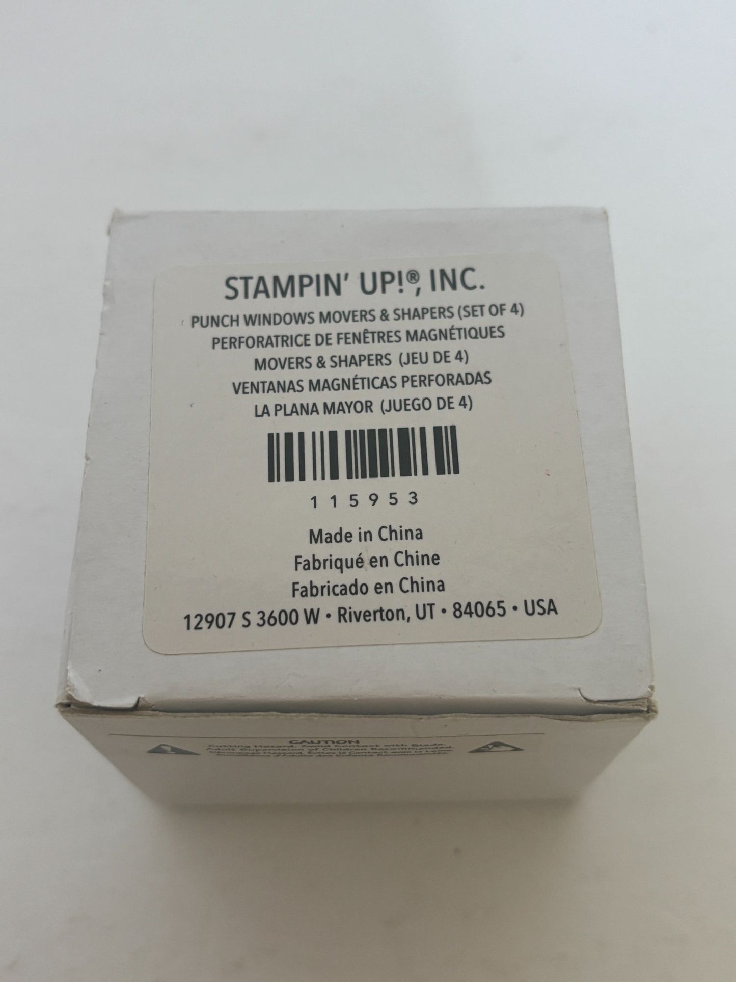 Stampin Up Punch Windows Movers and Shapers Magnetic Dies 115953 Craft Set Of 4