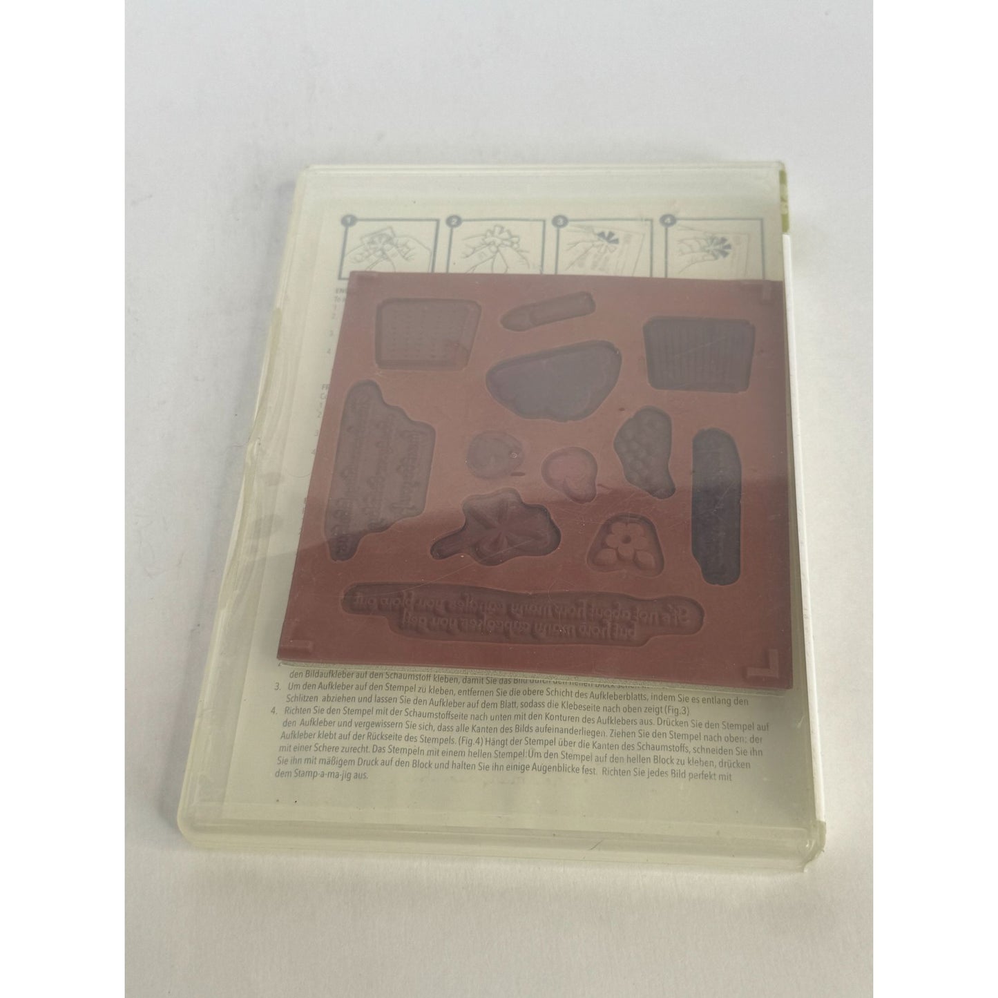 Stampin Up Clear Mount Rubber Stamp Create A Cupcake Happy Birthday Candle