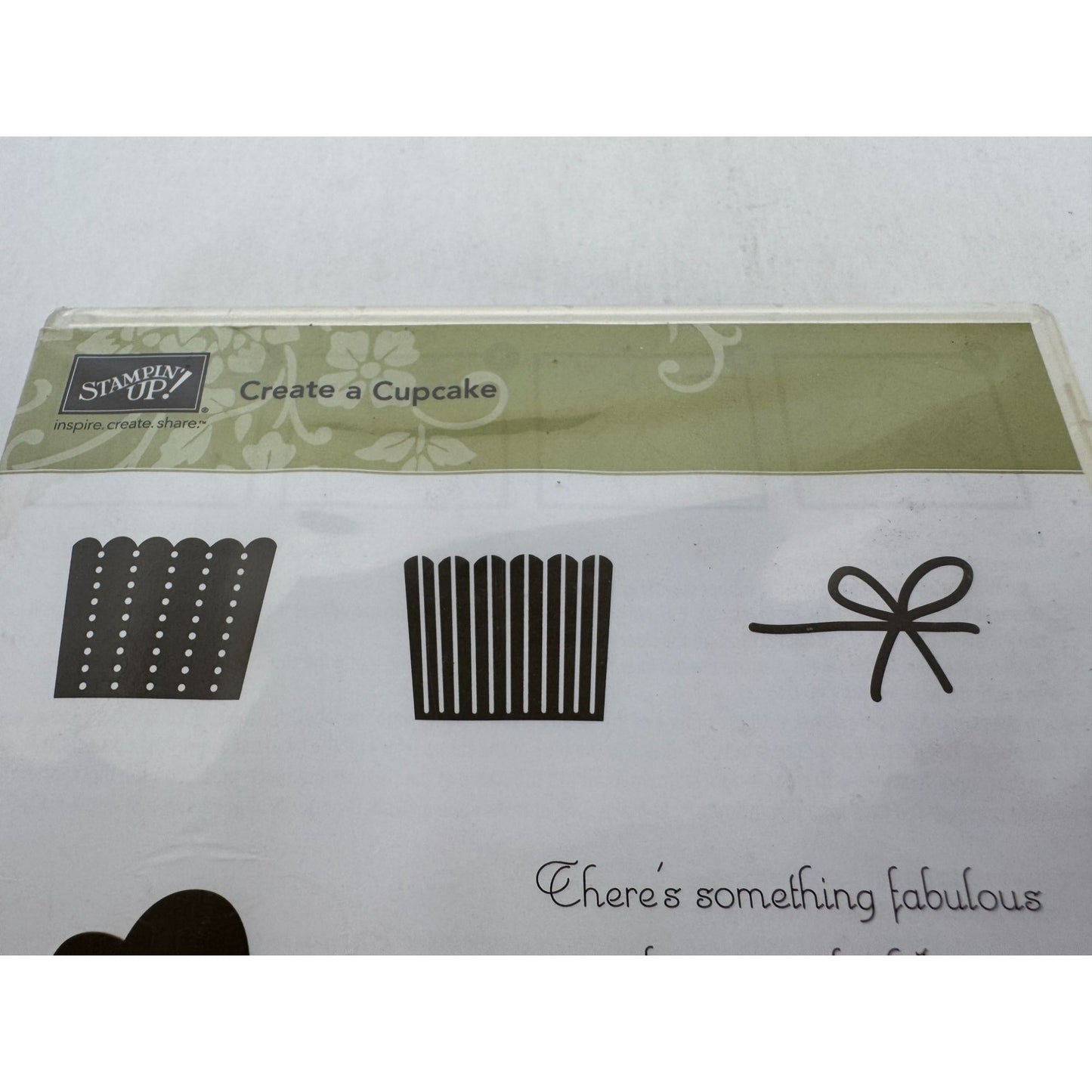 Stampin Up Clear Mount Rubber Stamp Create A Cupcake Happy Birthday Candle