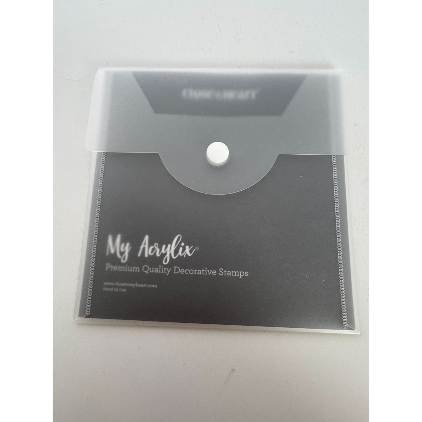 CTMH My Acrylix Acrylic Stamp Leafy Congrats Sentiments A1203 Congratulations
