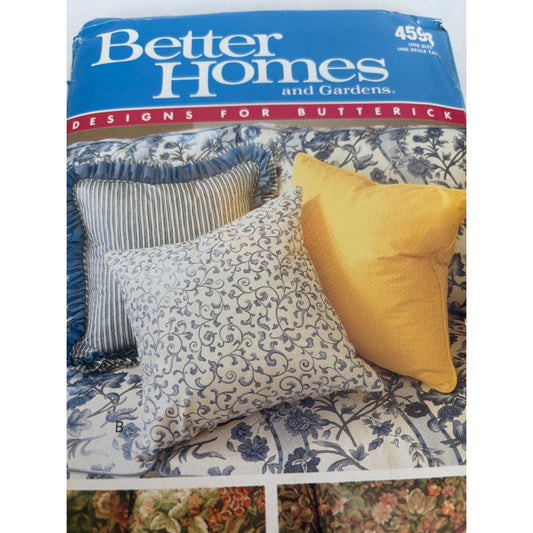 Butterick Sewing Pattern 4593 Decorative Pillows Better Homes Gardens Home Decor