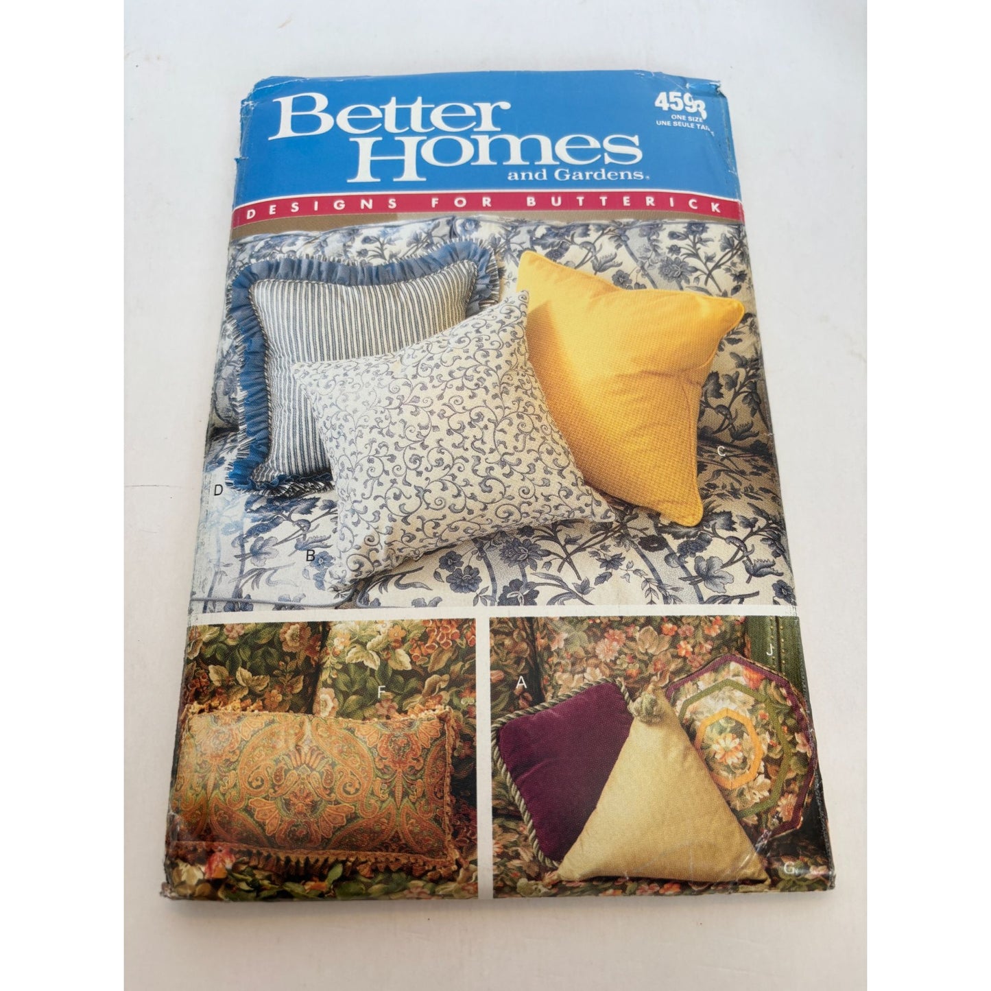 Butterick Sewing Pattern 4593 Decorative Pillows Better Homes Gardens Home Decor