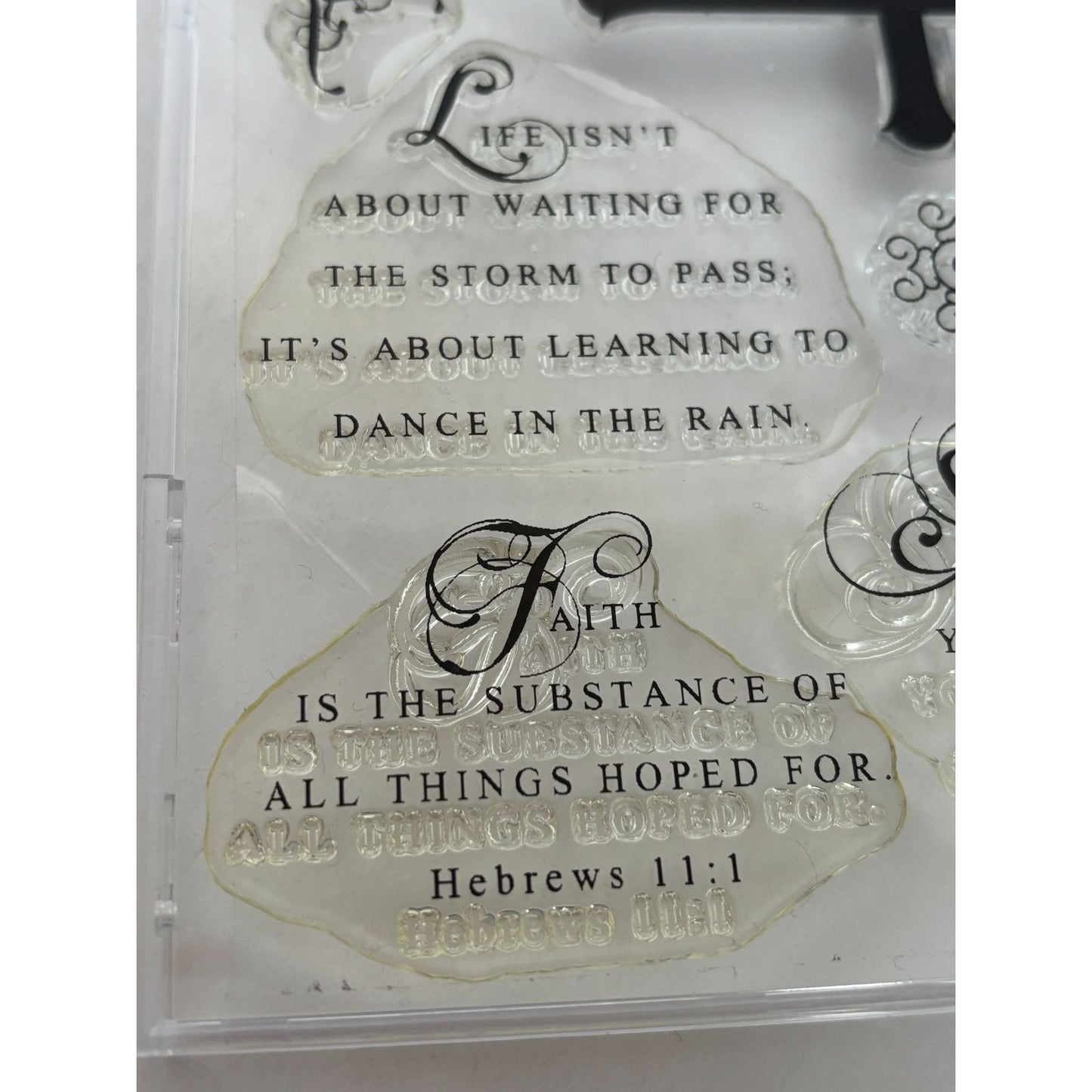 Papertrey Ink Clear Stamp Set Everyday Blessings Christian Cross Bible Quotes