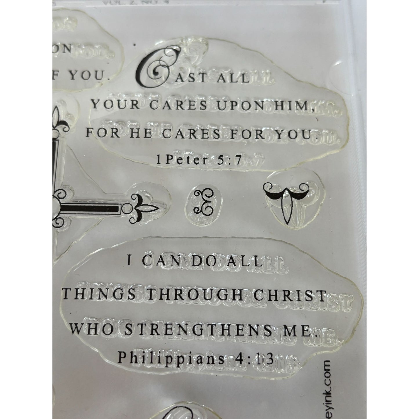 Papertrey Ink Clear Stamp Set Everyday Blessings Christian Cross Bible Quotes