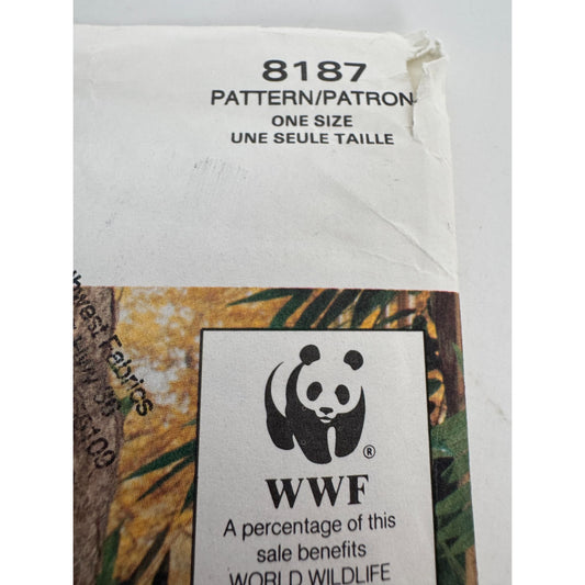 Vogue Craft Sewing Pattern 8187 Panda Bear Plush Toy Stuffed Animal Uncut