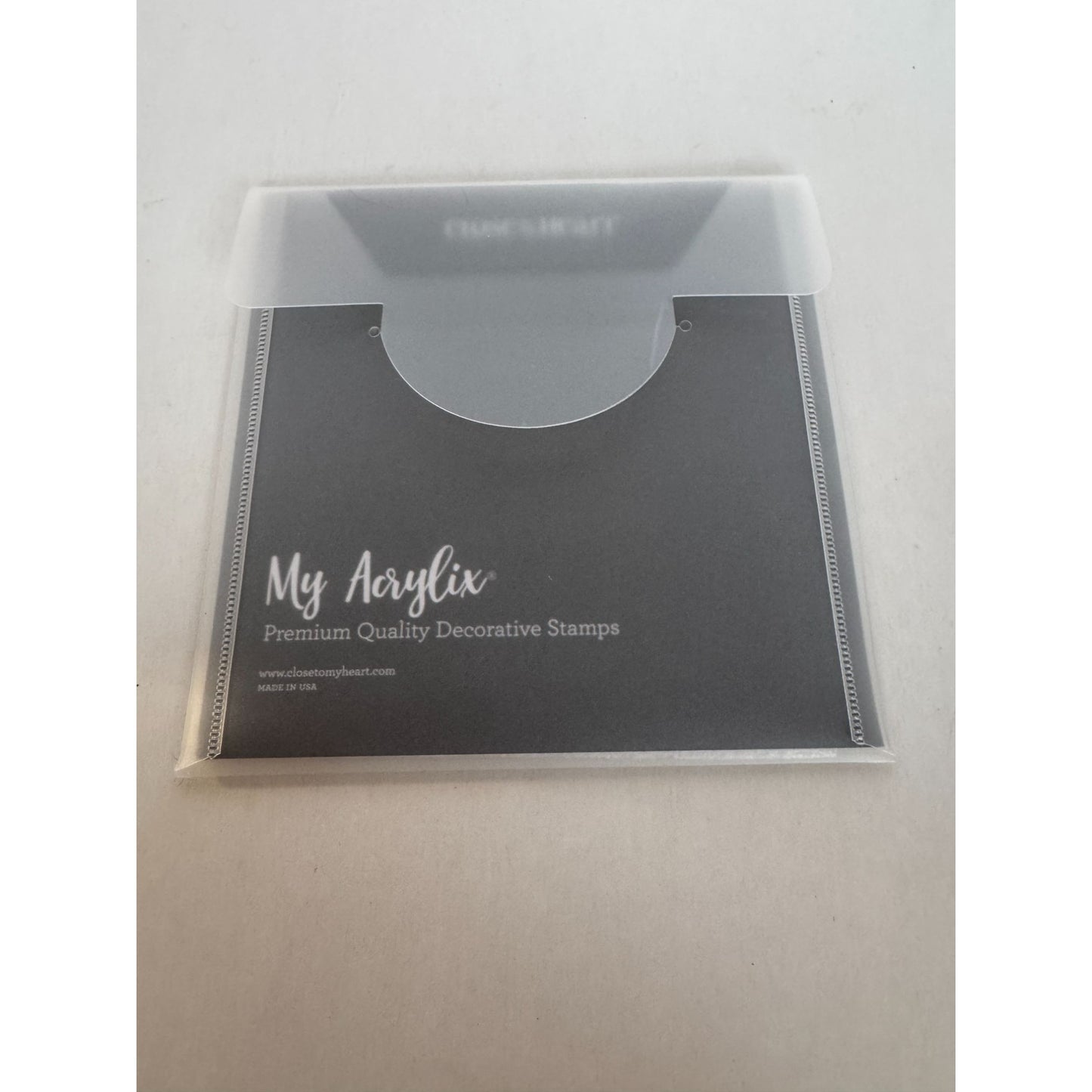 CTMH Acrylic Stamp Set Heartfelt Sentiments You Make My Heart Happy Blessed Home