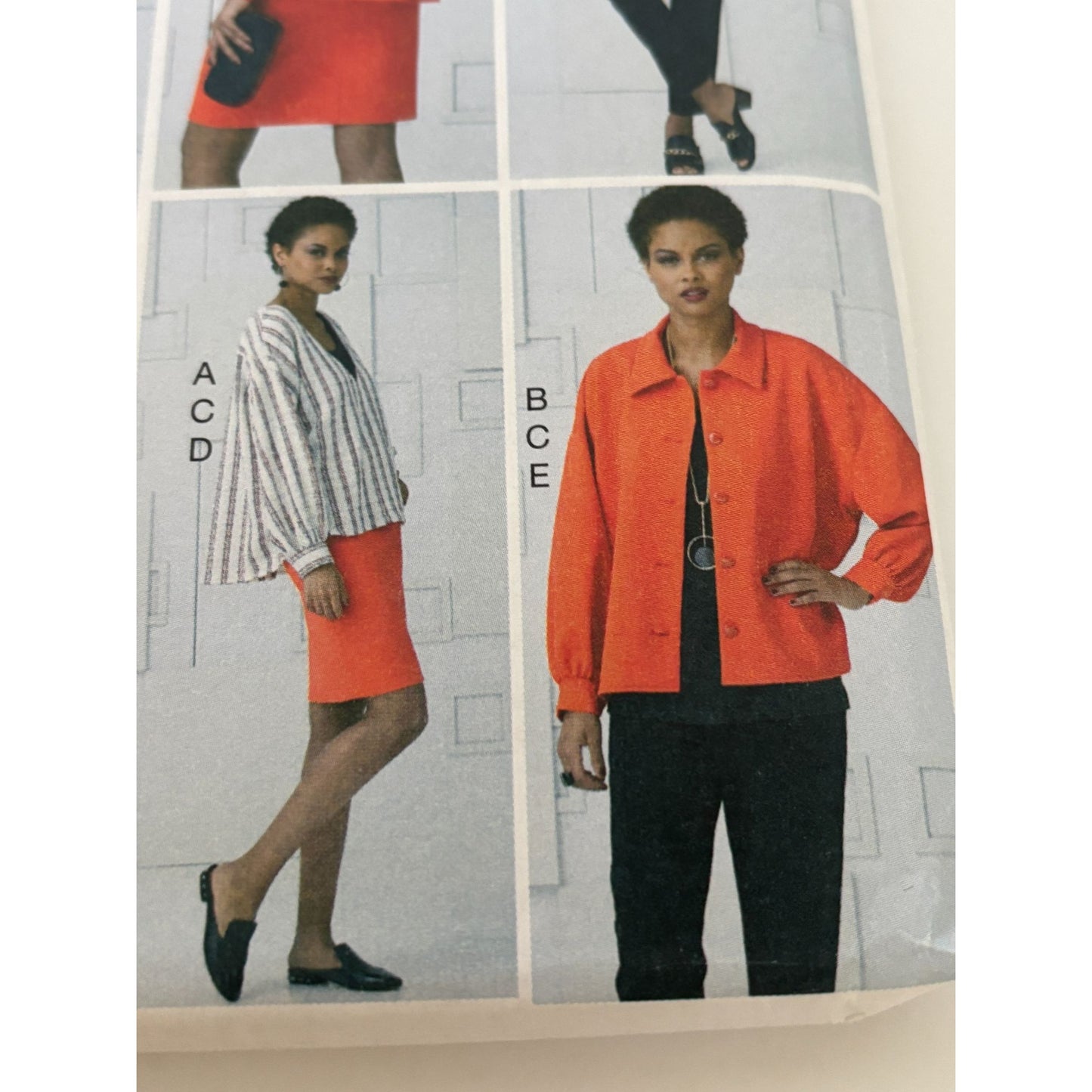 Vogue Sewing Pattern V9286 Tops Pants Skirt Work Career Easy Sizes L XL XXL UC
