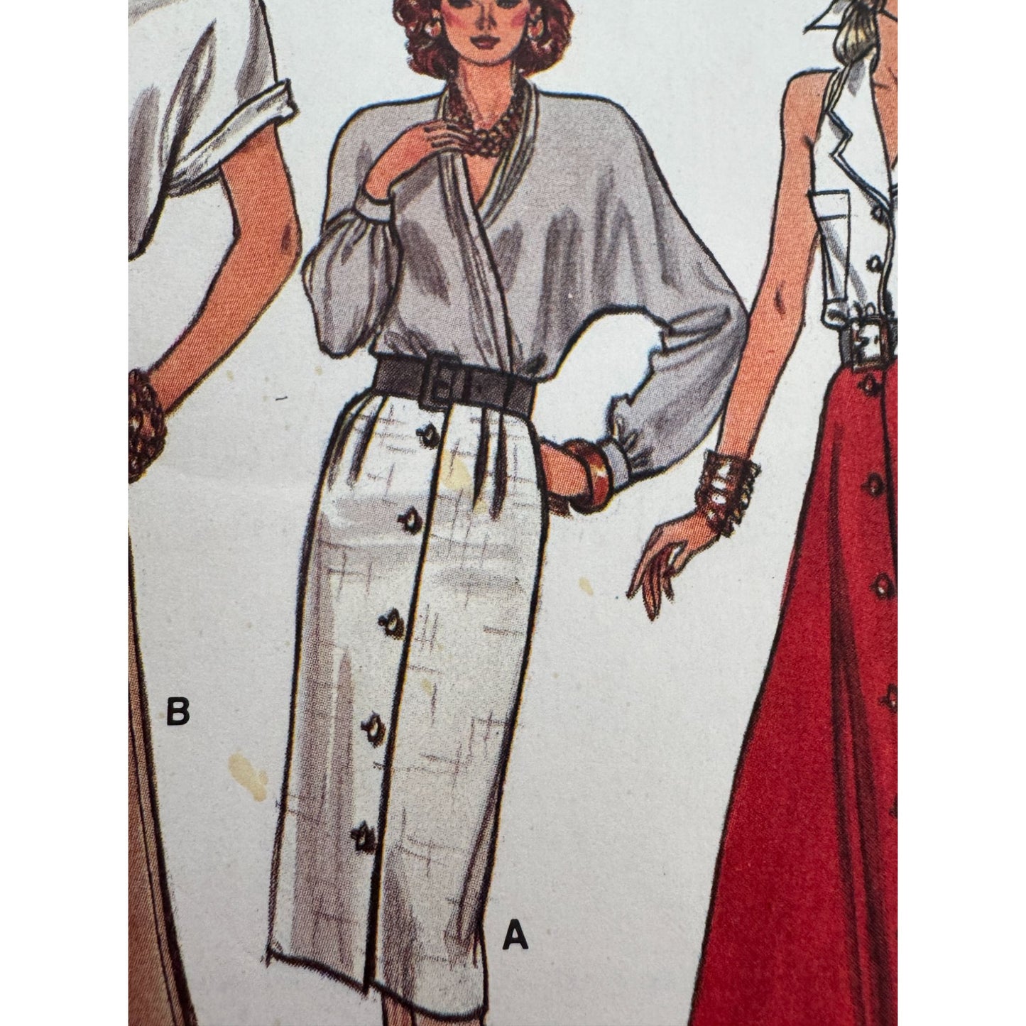 Vogue Sewing Pattern 9946 Straight or Slightly Flared Skirt Modest Long 8 10 12