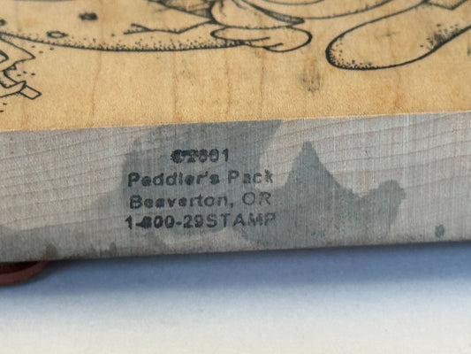 Peddlers Pack Rubber Stamp Egg-Specially For You Easter Bunny Egg Card Making