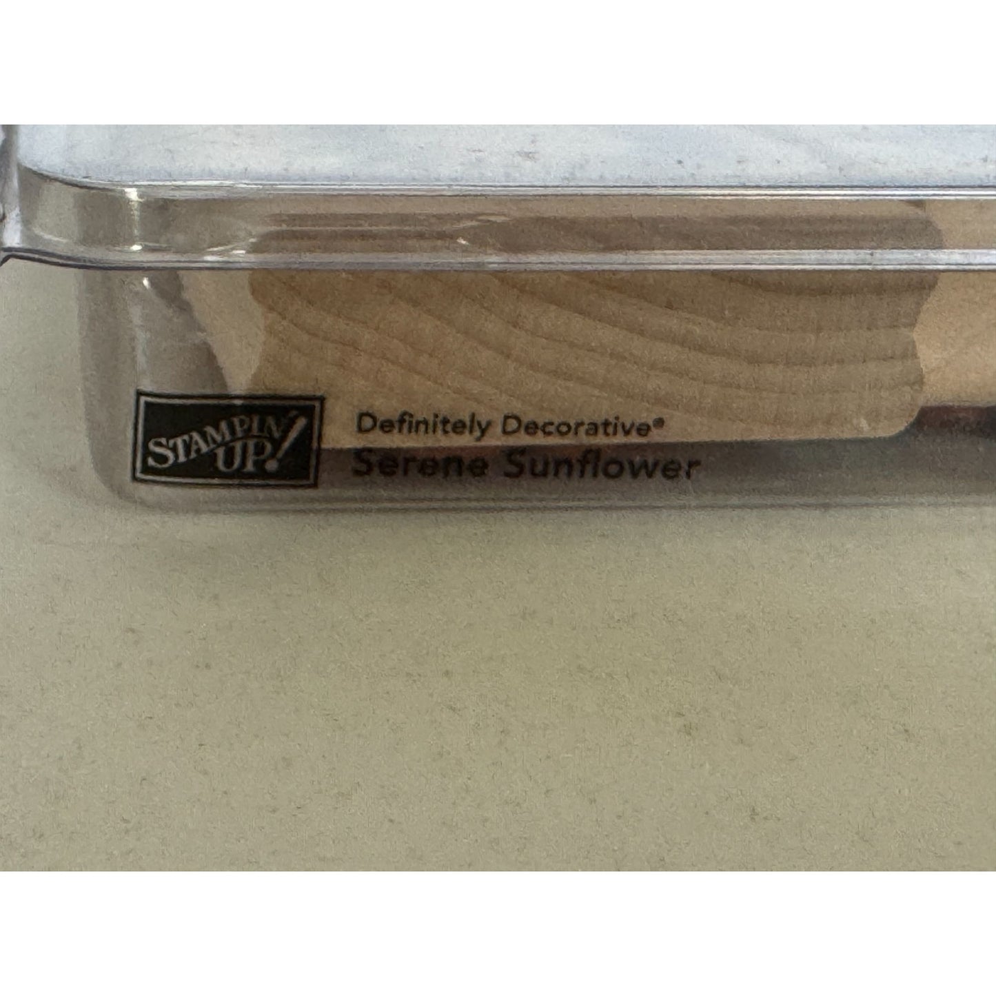 Stampin Up Rubber Stamp Set Definitely Decorative Serene Sunflower Bee Friends