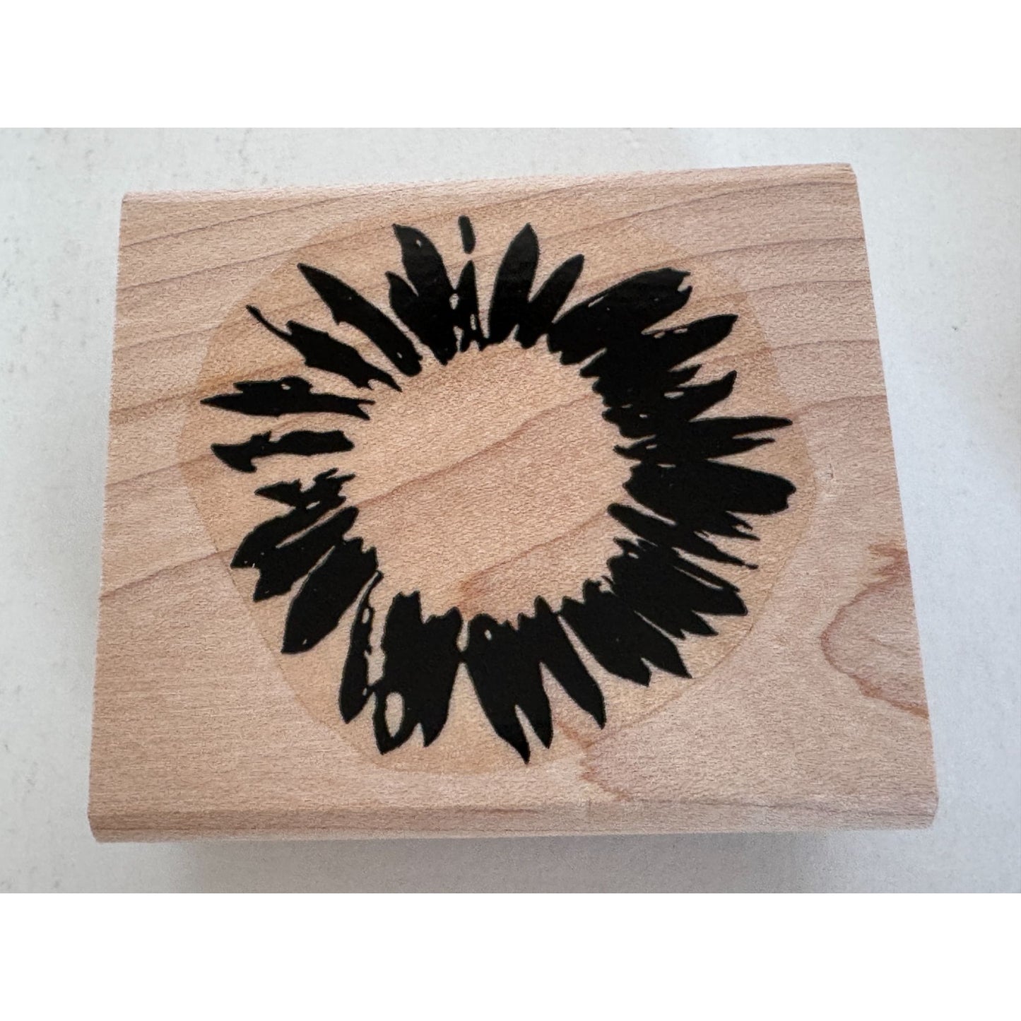 Stampin Up Rubber Stamp Set Definitely Decorative Serene Sunflower Bee Friends