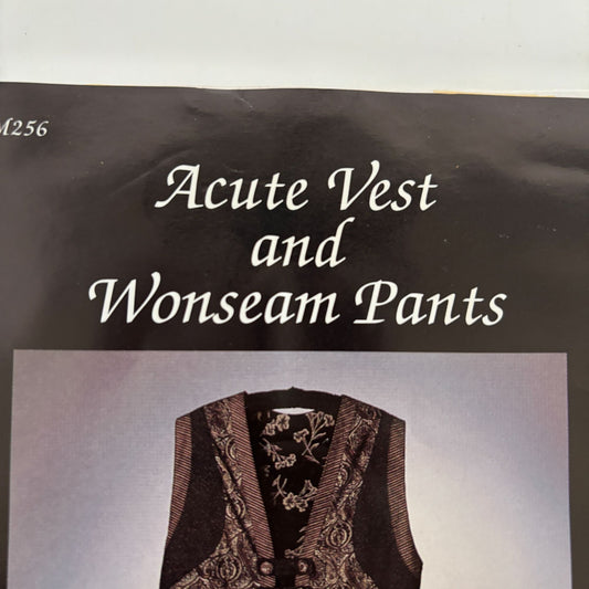 Misses Outfit Sewing Pattern Vest One Seam Pants Wide Leg Culottes Mirman Uncut