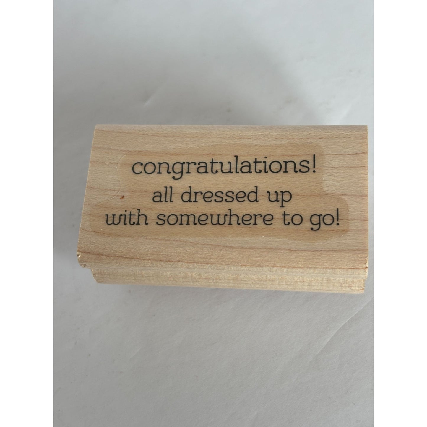 Stampin Up Rubber Stamp All Dressed Up Fashion Change of Address Puns Birthday