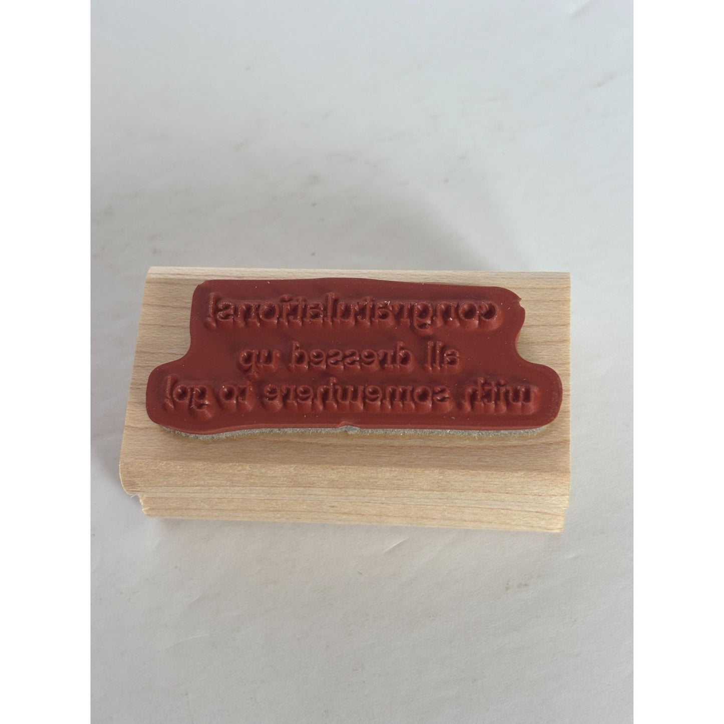 Stampin Up Rubber Stamp All Dressed Up Fashion Change of Address Puns Birthday