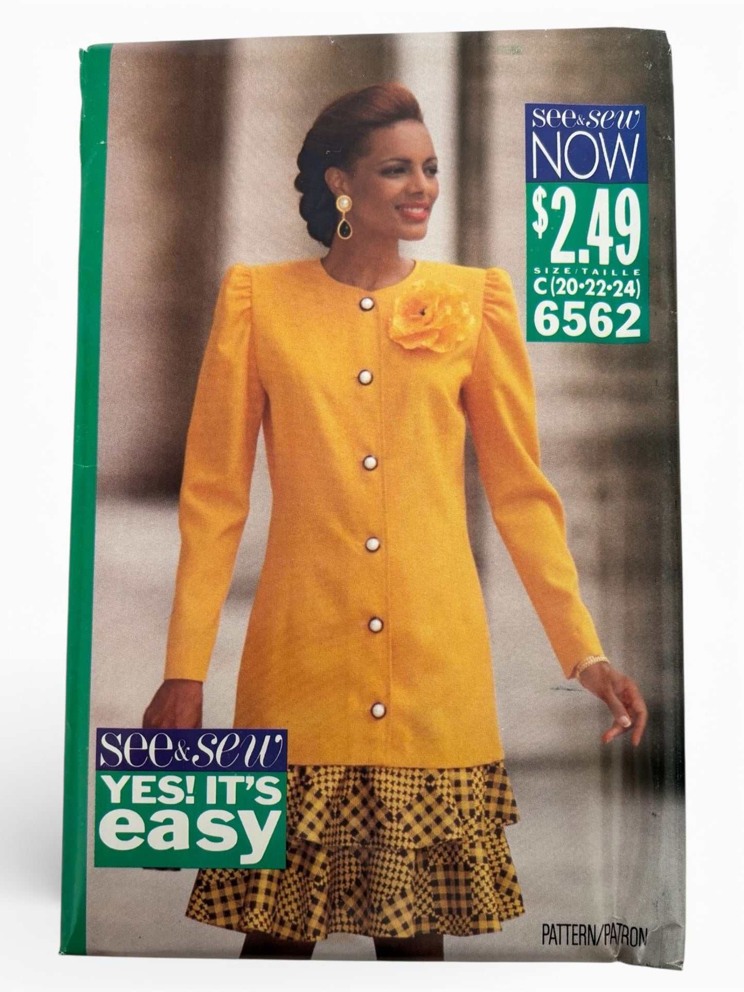 Butterick Sewing Pattern 6562 Career Outfit Work Blazer Skirt Easy 20 22 24 UC