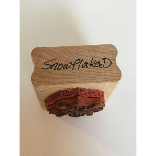 Touche Rubber Stamp Snowflake Geometric Winter Holidays Christmas Card Making