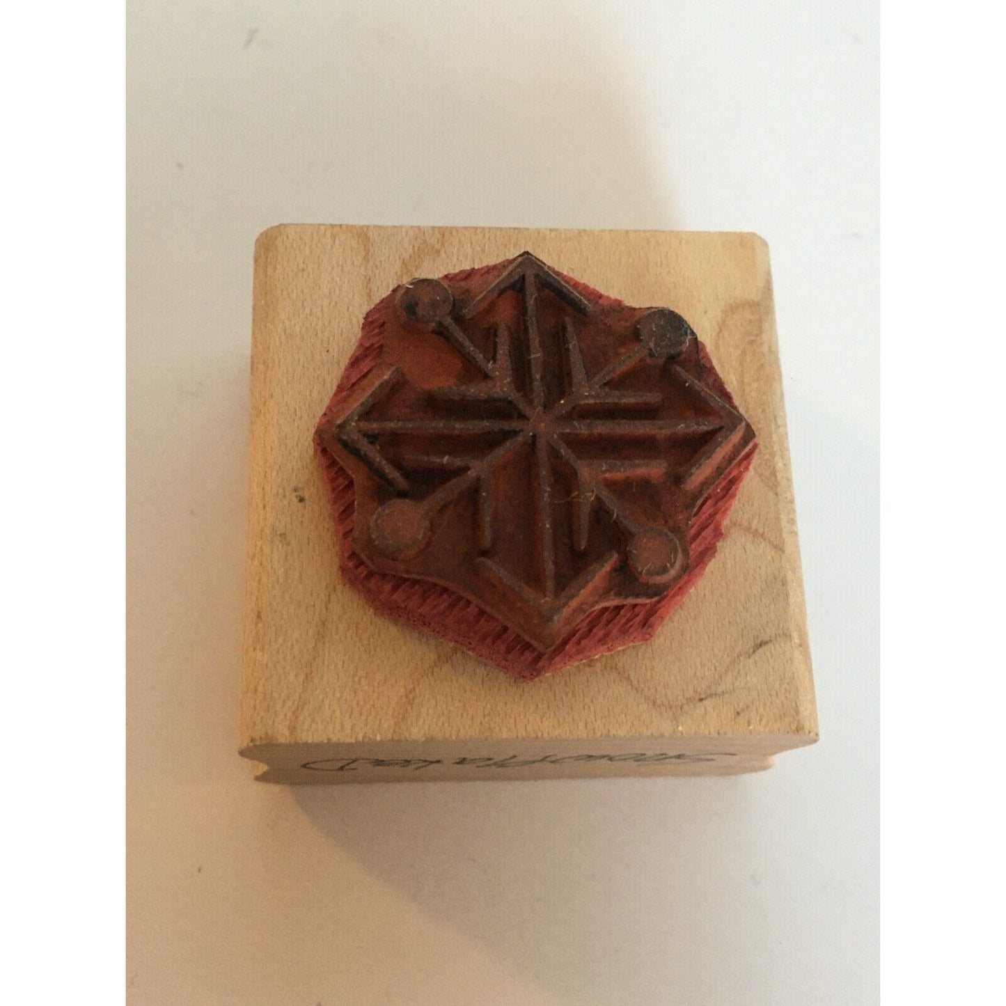 Touche Rubber Stamp Snowflake Geometric Winter Holidays Christmas Card Making