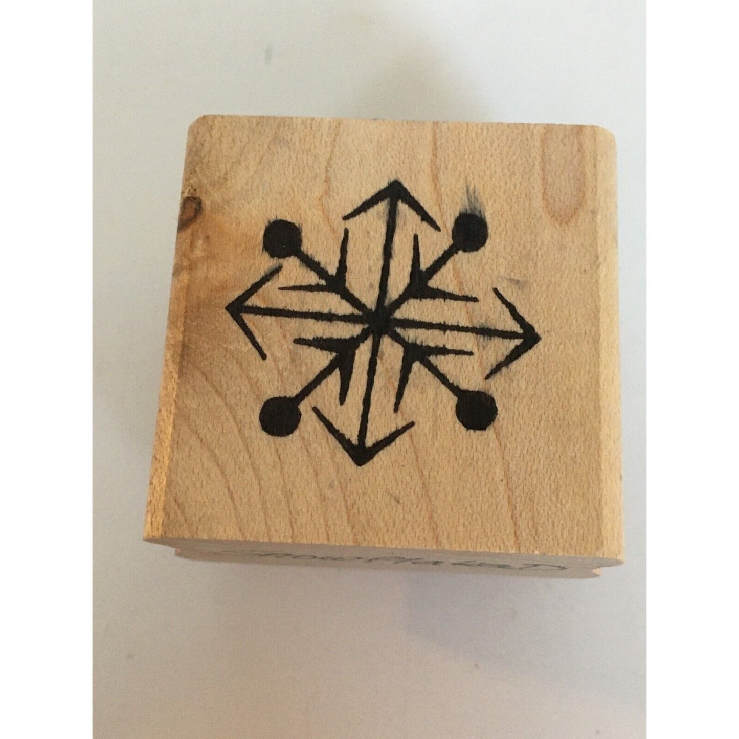 Touche Rubber Stamp Snowflake Geometric Winter Holidays Christmas Card Making