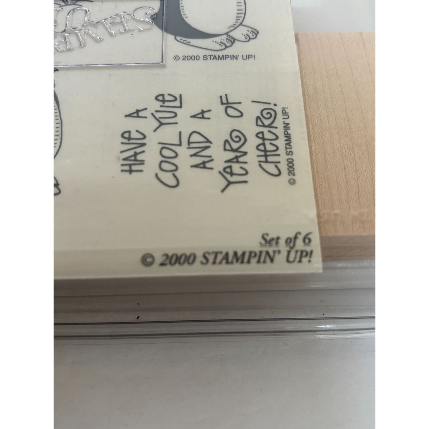 Stampin Up Rubber Stamp Set Penguin Pleasantries Funny Birthday Card Making Pun