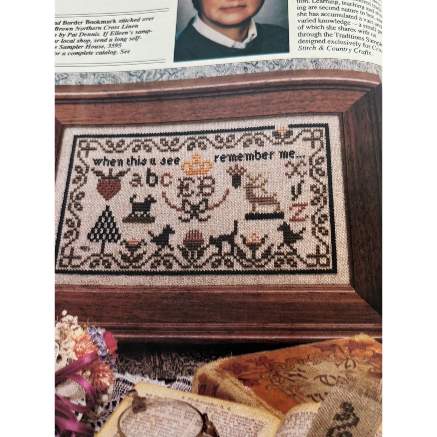 Cross Stitch and Country Crafts Magazine Holiday Stocking Christmas July 1987