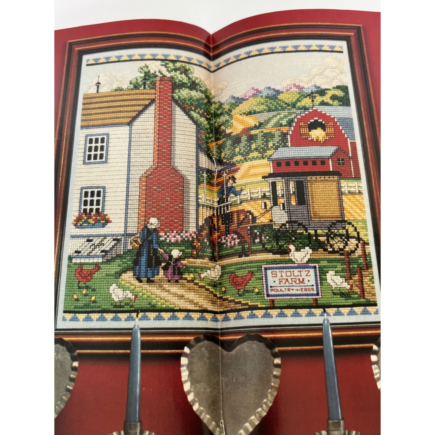 Cross Stitch and Country Crafts Magazine Holiday Stocking Christmas July 1987
