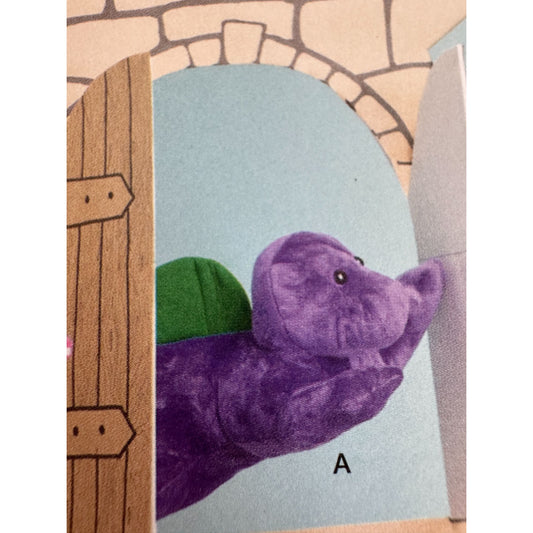 Simplicity Sewing Pattern S9876 Plush Dinosaur and Dragon Stuffed Animals Toys