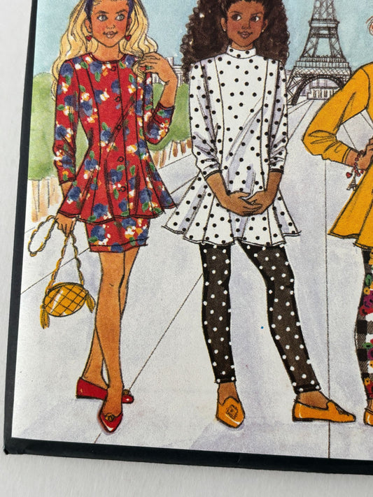 Butterick Busybodies Sewing Pattern 6294 Girls Top Skirt Leggings 90s Easy 12 14