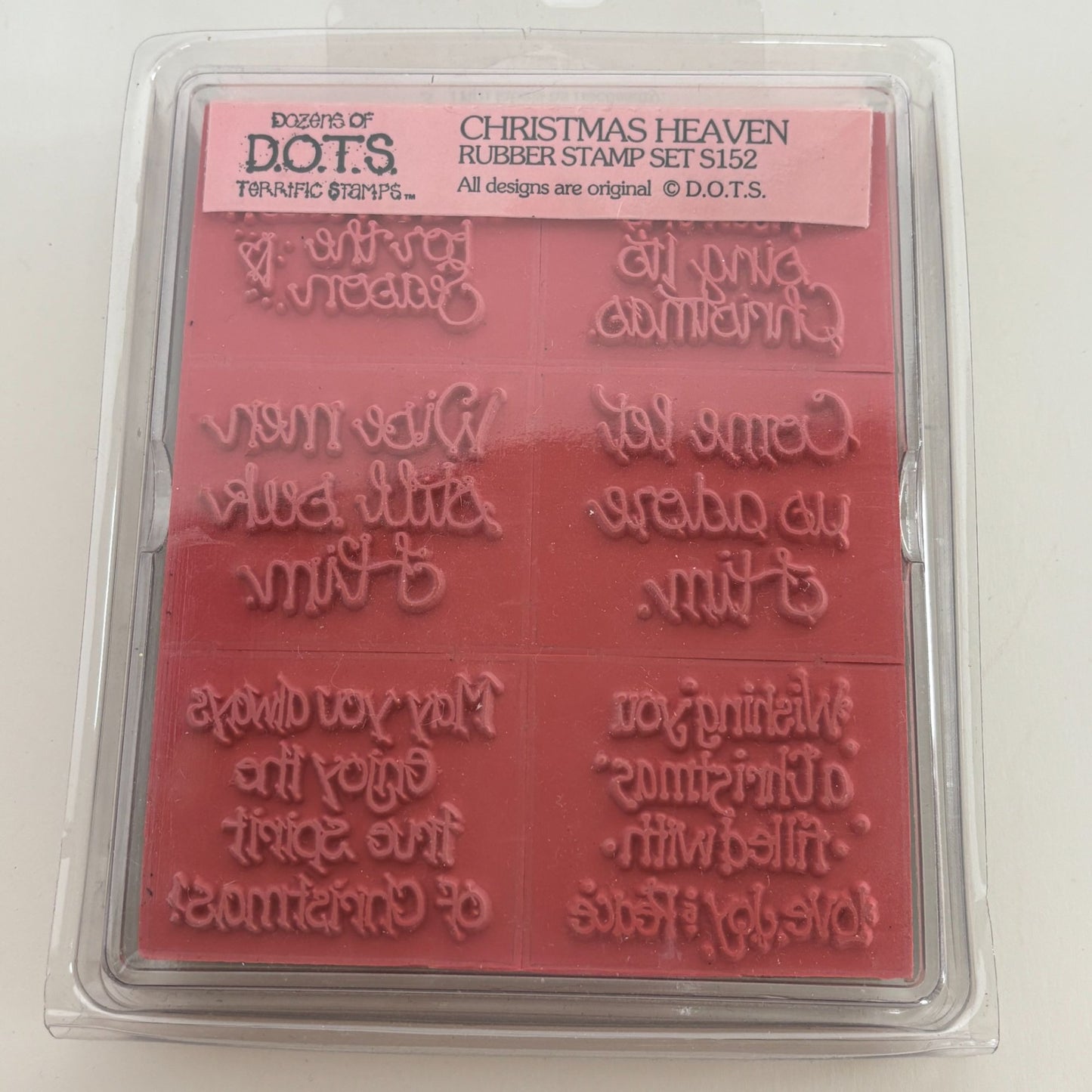 DOTS Rubber Stamp Set Christmas Heaven Jesus is the Reason for the Season Words