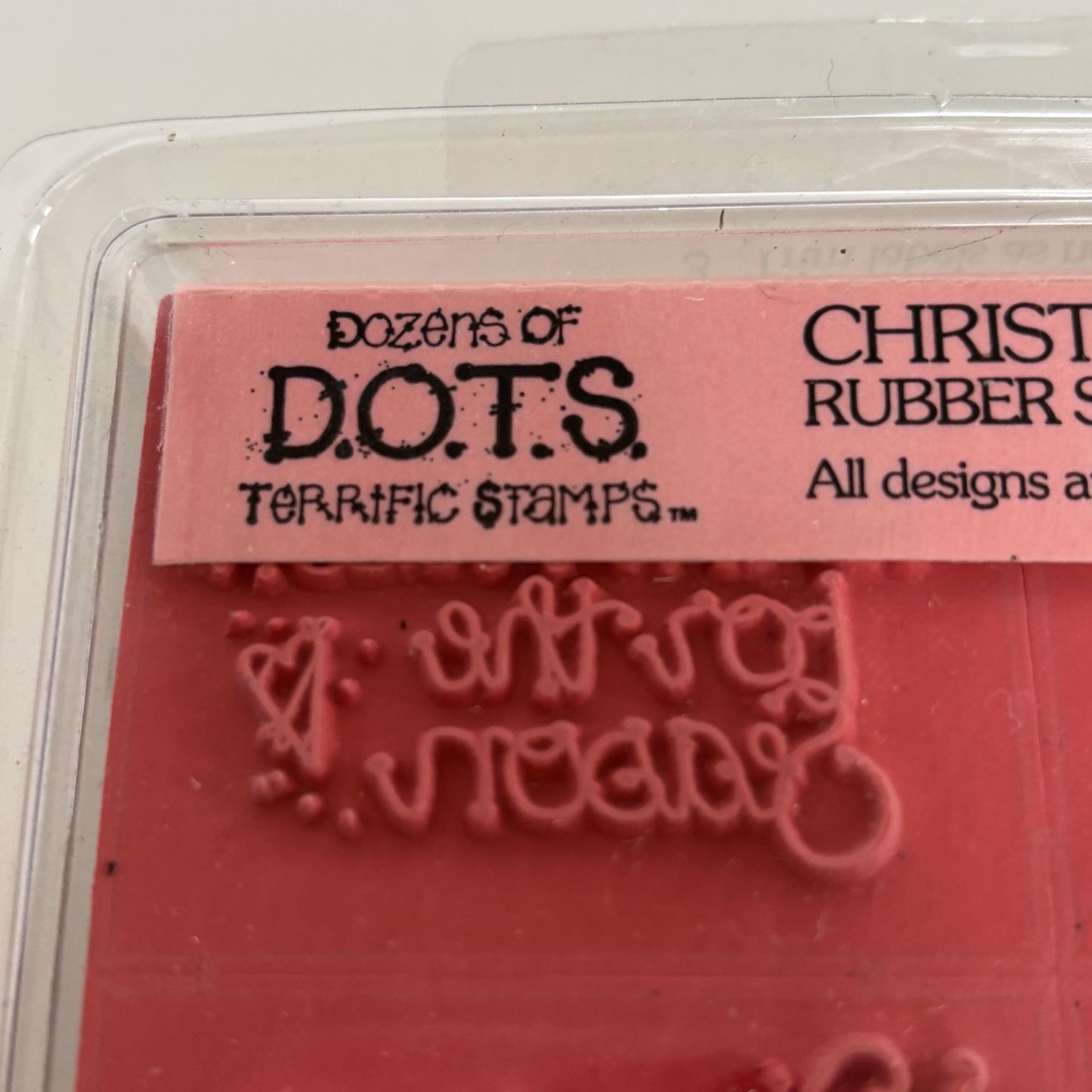 DOTS Rubber Stamp Set Christmas Heaven Jesus is the Reason for the Season Words