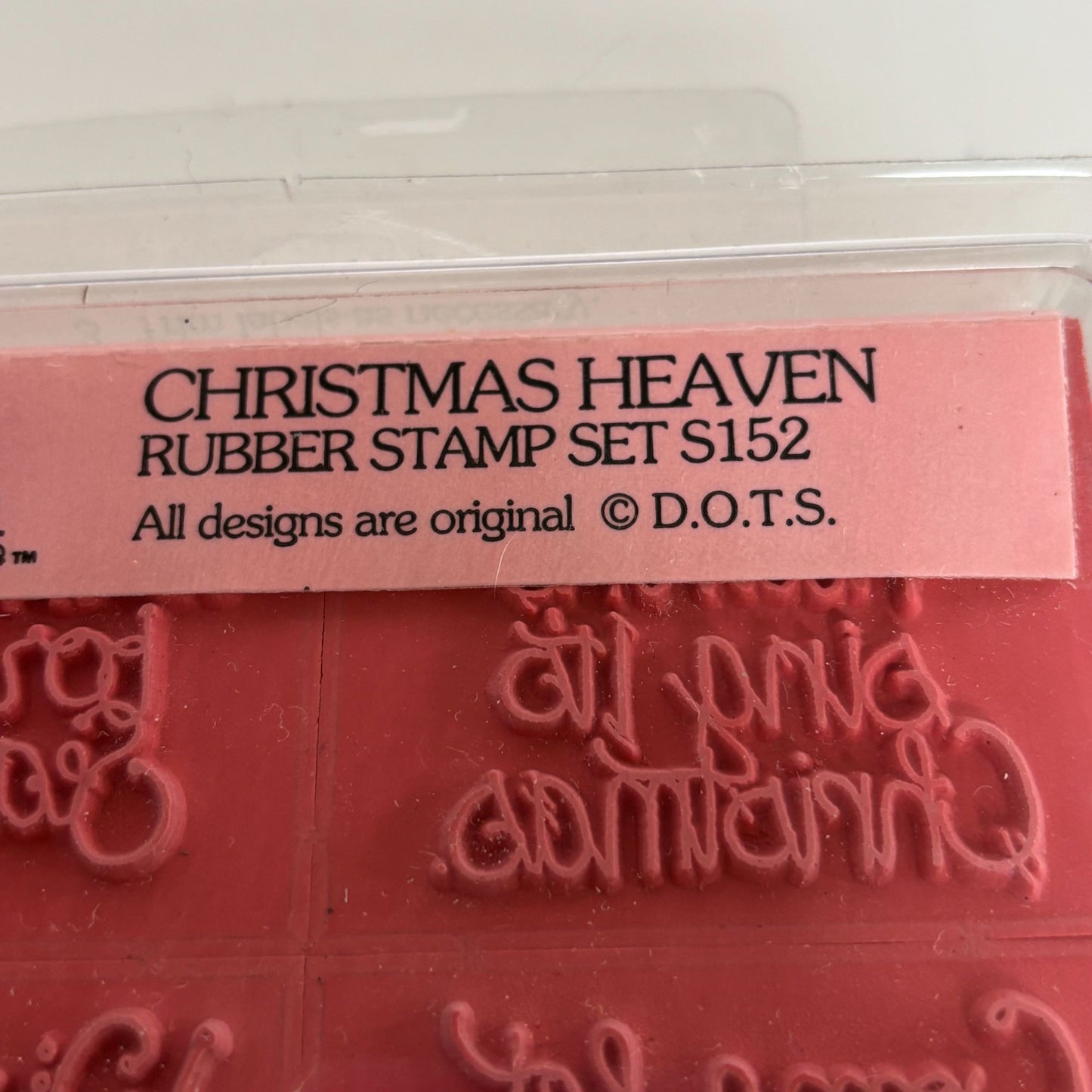 DOTS Rubber Stamp Set Christmas Heaven Jesus is the Reason for the Season Words