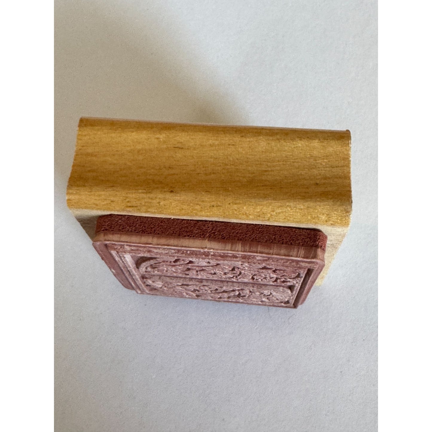 Anitas Rubber Stamp Decorative Letter T Initial Craft Square Ornate Card Making