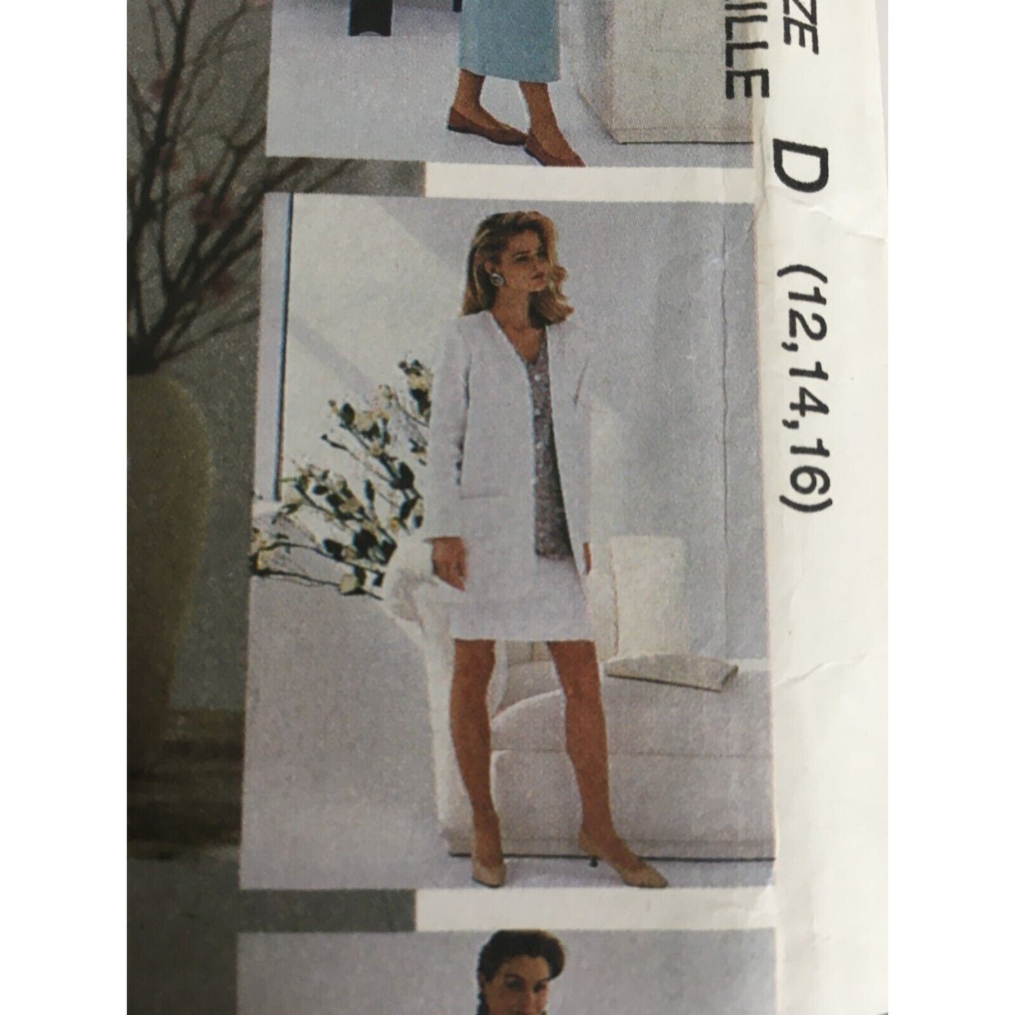 McCalls Sewing Pattern 6423 Work Wardrobe Jacket Top Skirt Pants Outfit UC 12 16