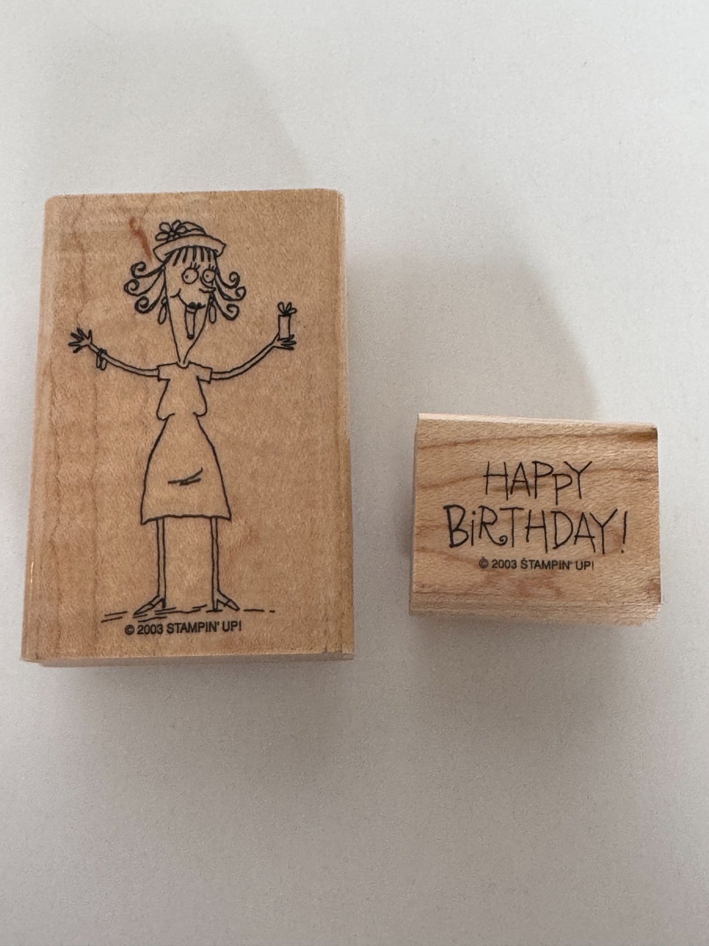 Stampin Up Rubber Stamp Happy Birthday Card Making Words Friend Gift Present Set