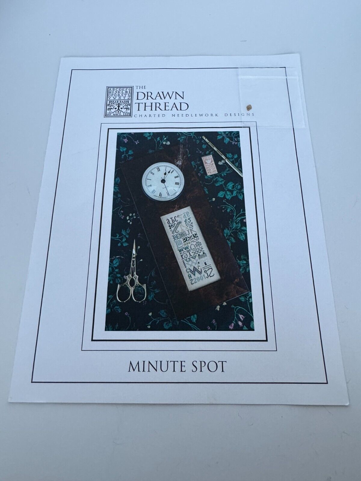 The Drawn Thread Cross Stitch Pattern Alphabet Charted Needlework Minute Spot