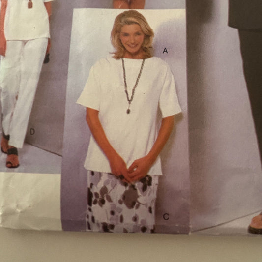 Vogue Sewing Pattern 2139 Capsule Wardrobe Dress Shirt Pants Skirt Blazer 8-12