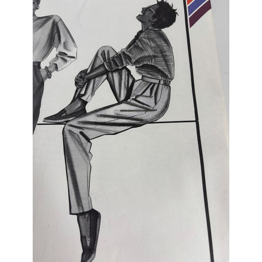 Stretch and Sew Sewing Pattern 744 Comfort Pants Elastic Back Hip Sizes 32-48 UC