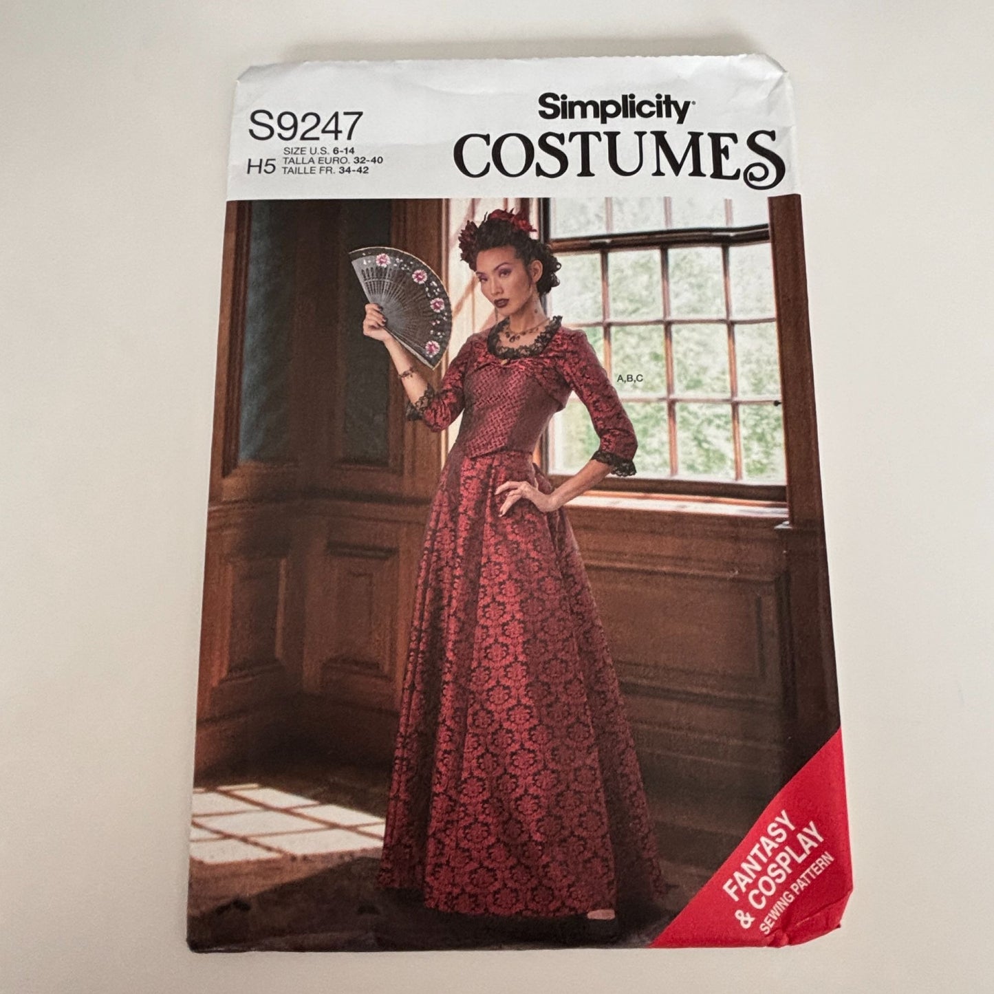 Simplicity Sewing Pattern S9247 Gothic Dress Costume Fantasy Cosplay Corset Skirt 6-14 Uncut Bolero
