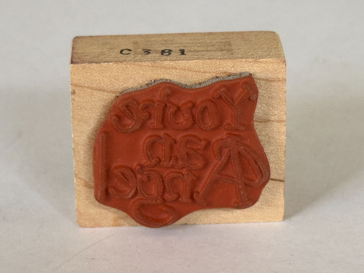CC Rubber Stamp You are an Angel Thank You Card Making Words Religious Christian