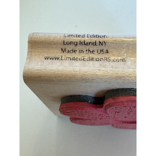 Limited Edition Rubber Stamp Aloha Flower Letter Petals Card Making Alphabet Big