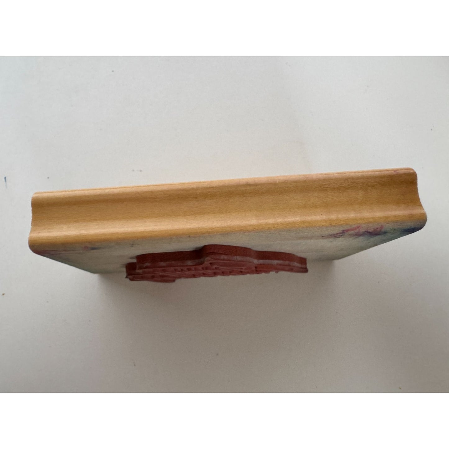 Happy Anniversary Wooden Rubber Stamp Cursive Elegant Letters Card Making Words