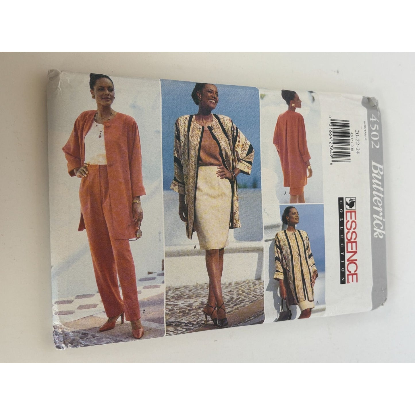 Butterick Sewing Pattern 4502 Jacket Top Skirt Pants Essence Collection 20-24 UC