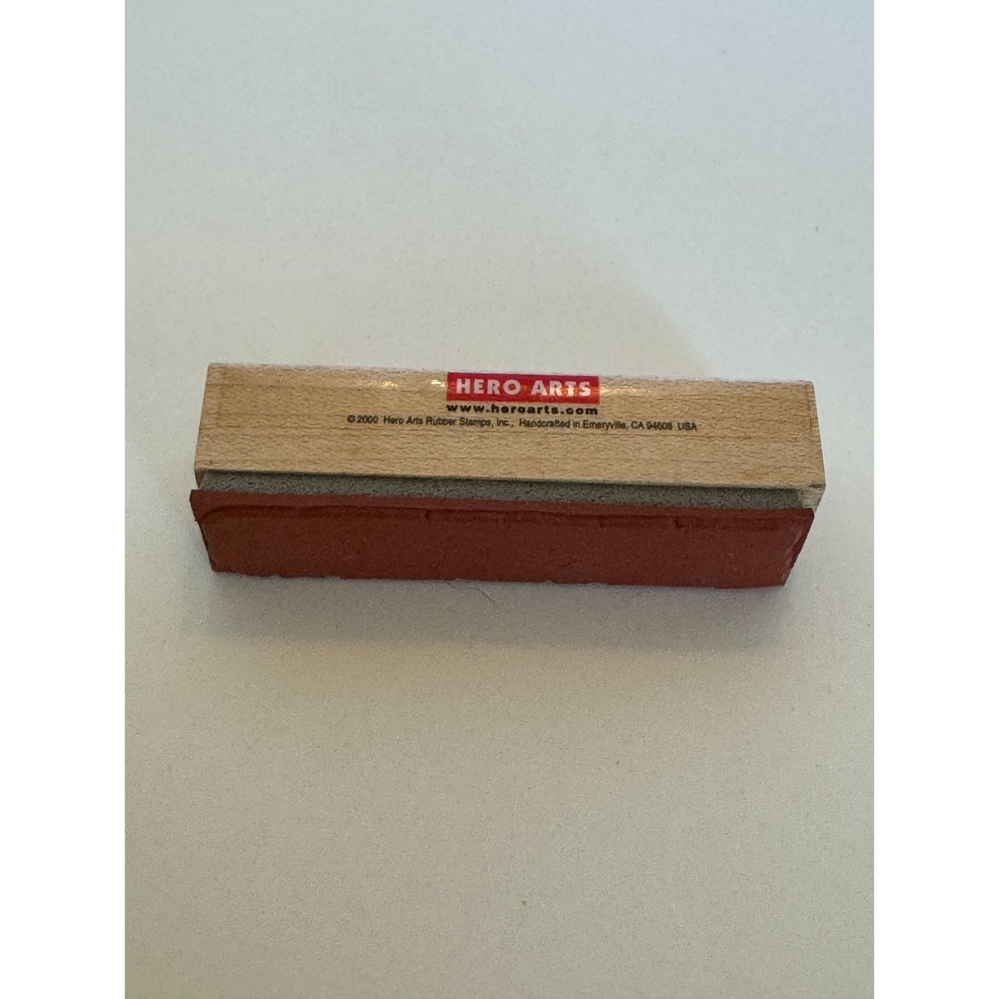 Hero Arts Wood Rubber Stamp Shadow Stamp Little Greeting Background Block C1973