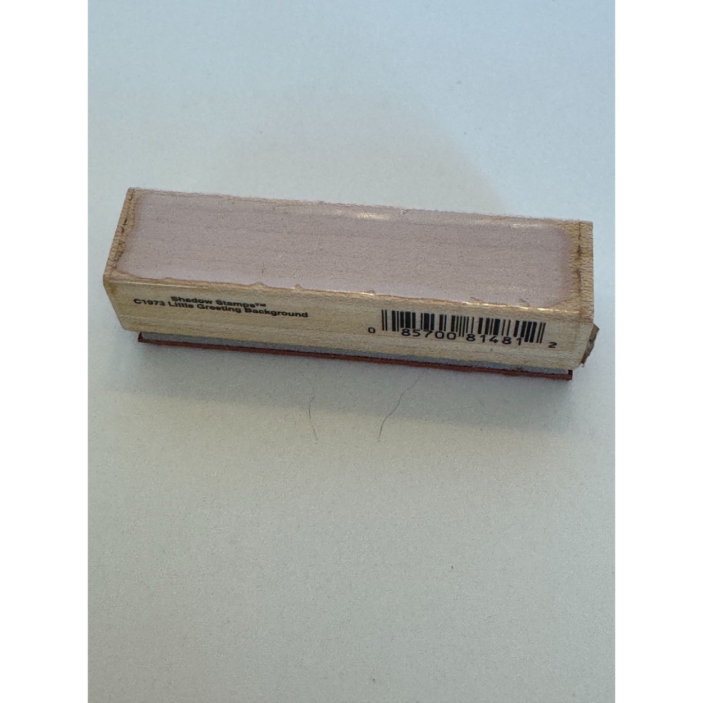 Hero Arts Wood Rubber Stamp Shadow Stamp Little Greeting Background Block C1973