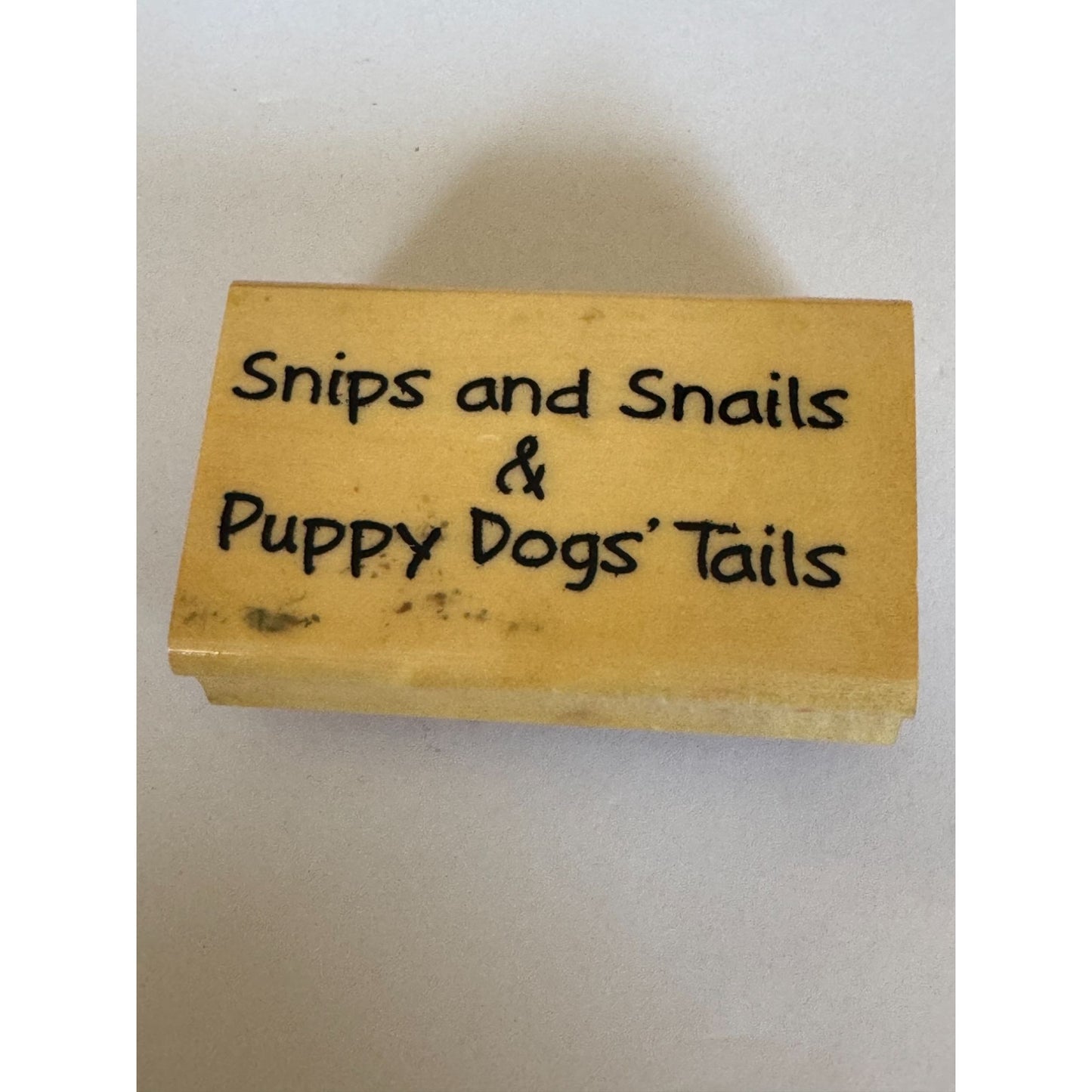 Anitas Stamp Snips And Snails and Puppy Dogs Tails Baby Boy Sentiment Quote