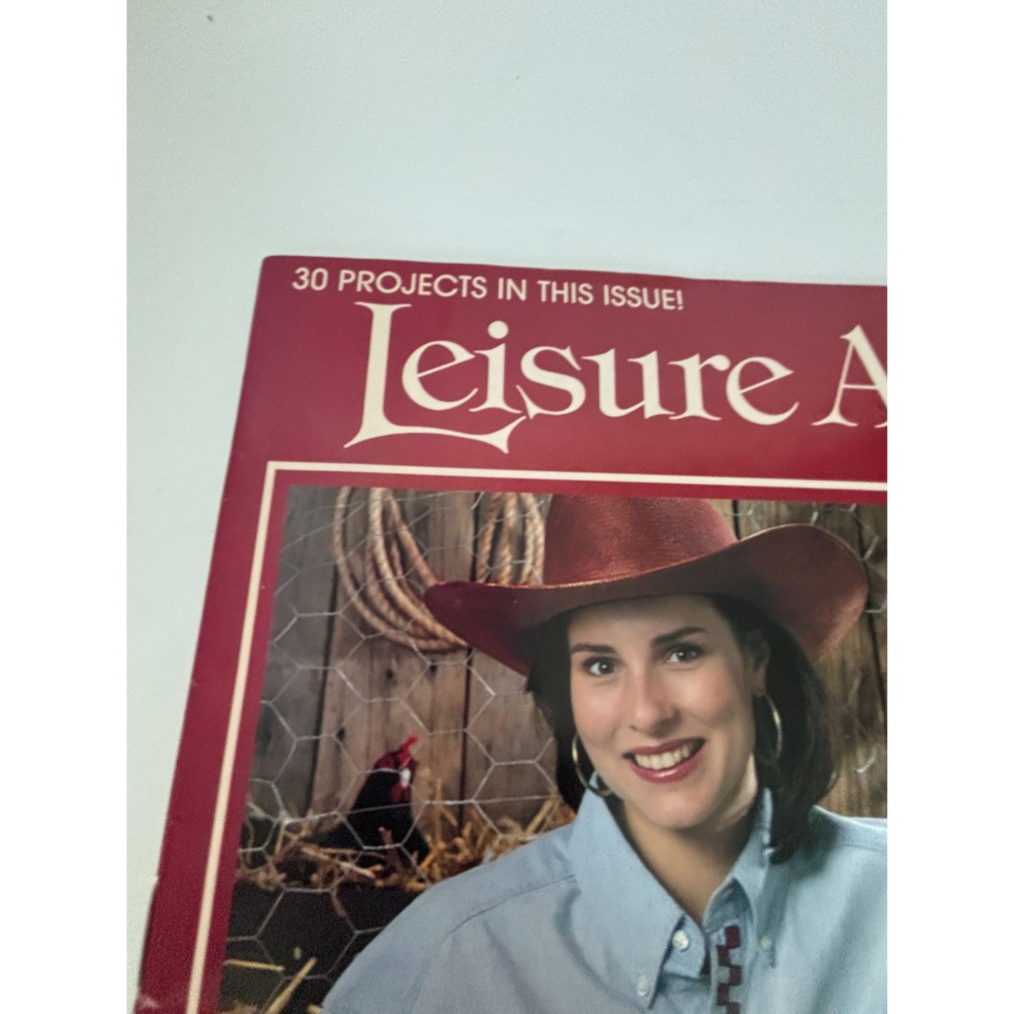 Leisure Arts Magazine August 1993 Knit Crochet Baby Preemie Hats Caps Rooster