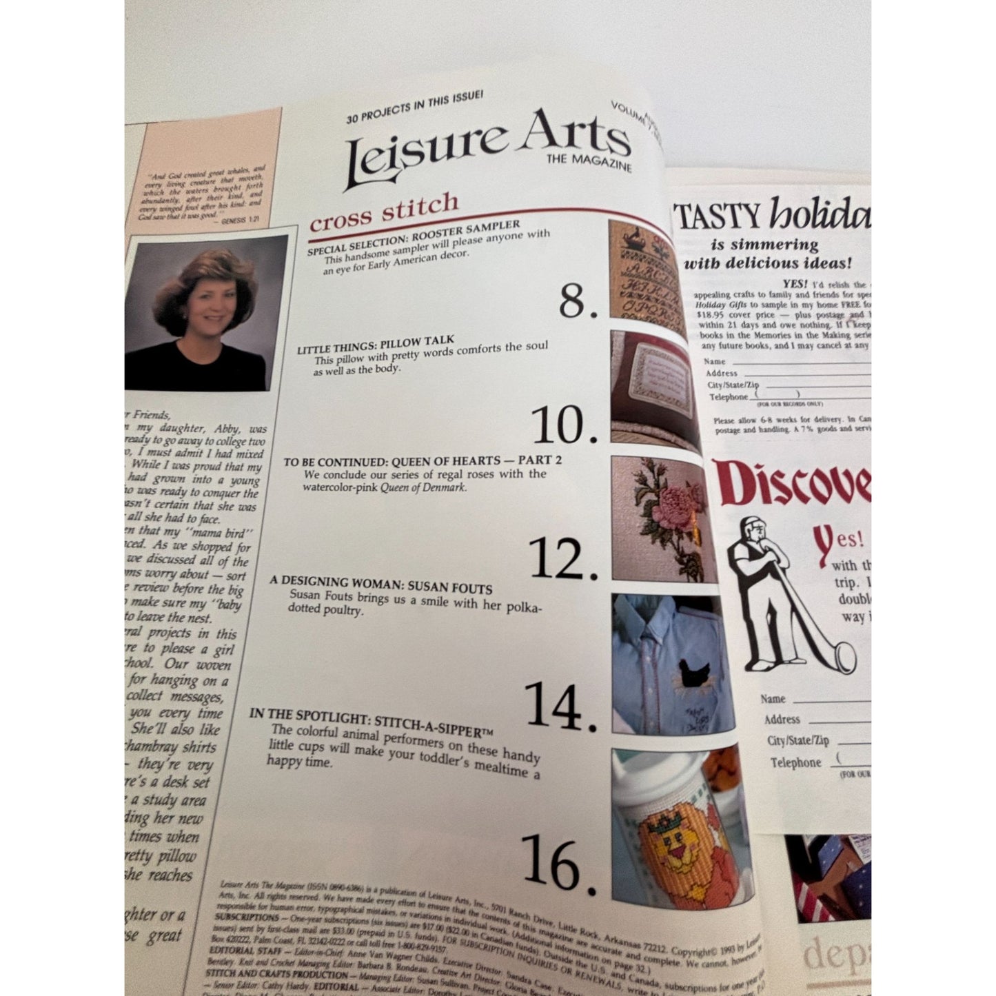 Leisure Arts Magazine August 1993 Knit Crochet Baby Preemie Hats Caps Rooster