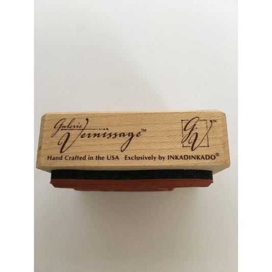 Inkadinkado Galerie Vernissage Rubber Stamp English Hat Lady Woman Fashion Craft