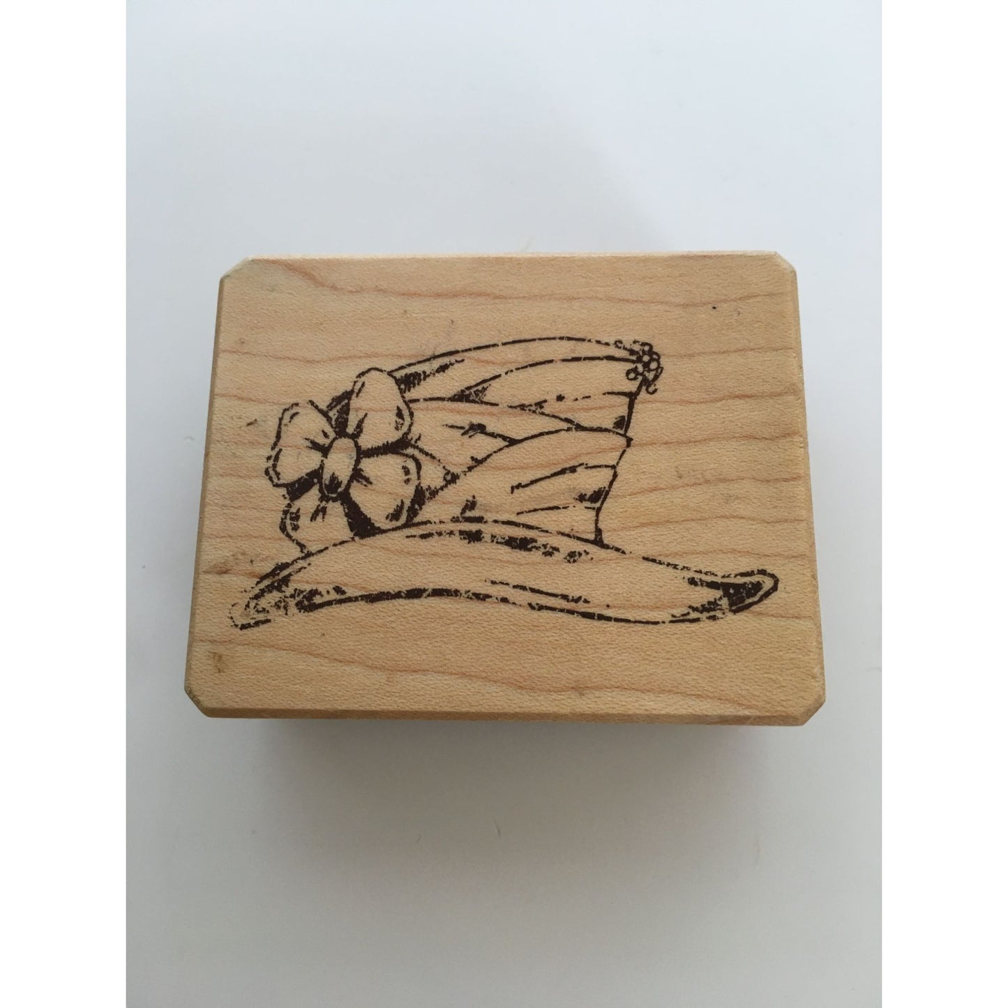 Inkadinkado Galerie Vernissage Rubber Stamp English Hat Lady Woman Fashion Craft