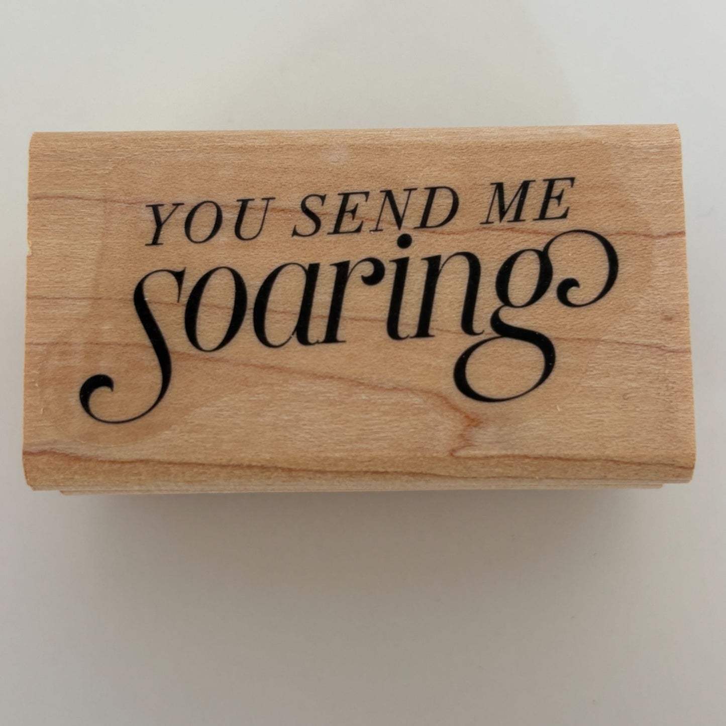 Stampin Up Rubber Stamp You Send Me Soaring Happiness Love Flying Card Making